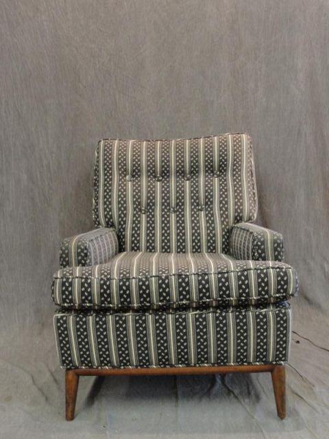 Appraisal: Gibbings Midcentury Upholstered Club Chair Possibly Robesjohn Gibbings From an