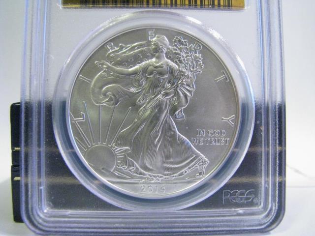 Appraisal: A Silver Eagle st strike coin PCGSMS