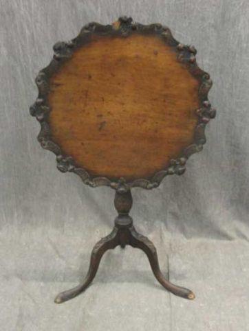 Appraisal: Mahogany Tilt Top Table Very fine quality From an East