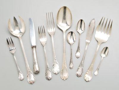 Appraisal: Christofle Marly silver flatware pieces silver plated French no monograms