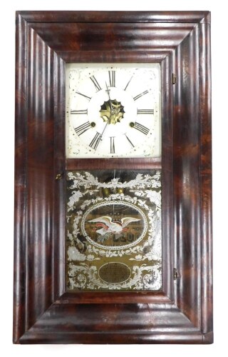 Appraisal: A late thC American wall clock by Welch in ogee