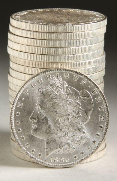 Appraisal: BU Roll -O Morgan Silver Dollars coins