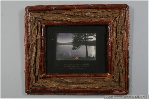 Appraisal: PR OF ORIGINAL PHOTOS IN FRAME W PHOTOS W x