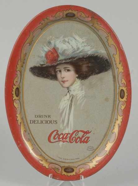 Appraisal: Tin Coca-Cola Tip Tray Description A few small blemishes Displays