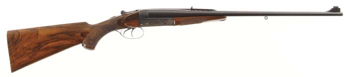 Appraisal: BEAUTIFUL GEORGE GIBBS DOUBLE RIFLE Cal flanged nitro express SN