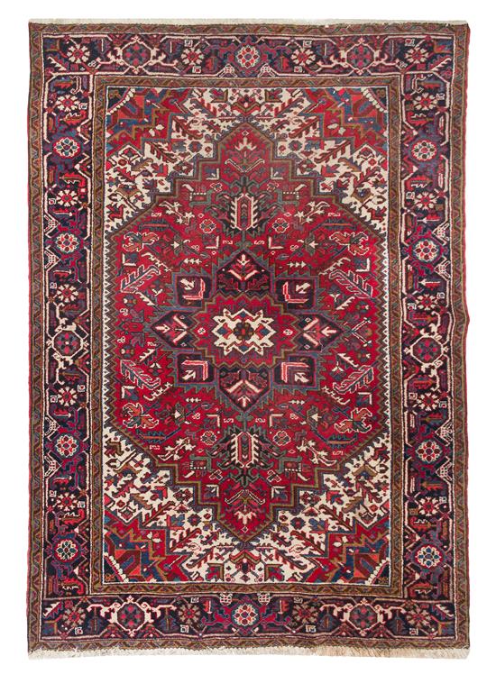 Appraisal: Sale Lot A Persian Heriz Wool Rug circa s feet