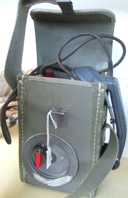 Appraisal: An army field telephone with canvas case