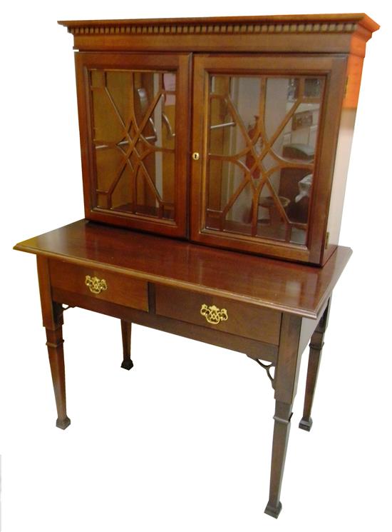 Appraisal: Brandt Hagerstown MD Chippendale style -piece cabinet mahogany dentelle molding