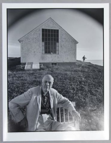 Appraisal: NEWMAN Arnold Gelatin Silver Print EdwardHopper Truro Massachusetts Signed c