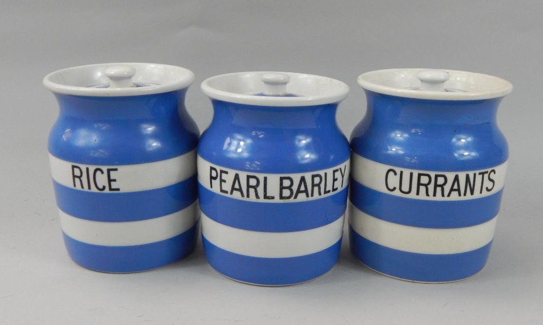 Appraisal: Various T G Green Cornish ware blue and white storage