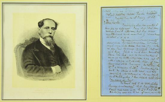 Appraisal: DICKENS Charles - Autograph letter signed with initials to Wilkie