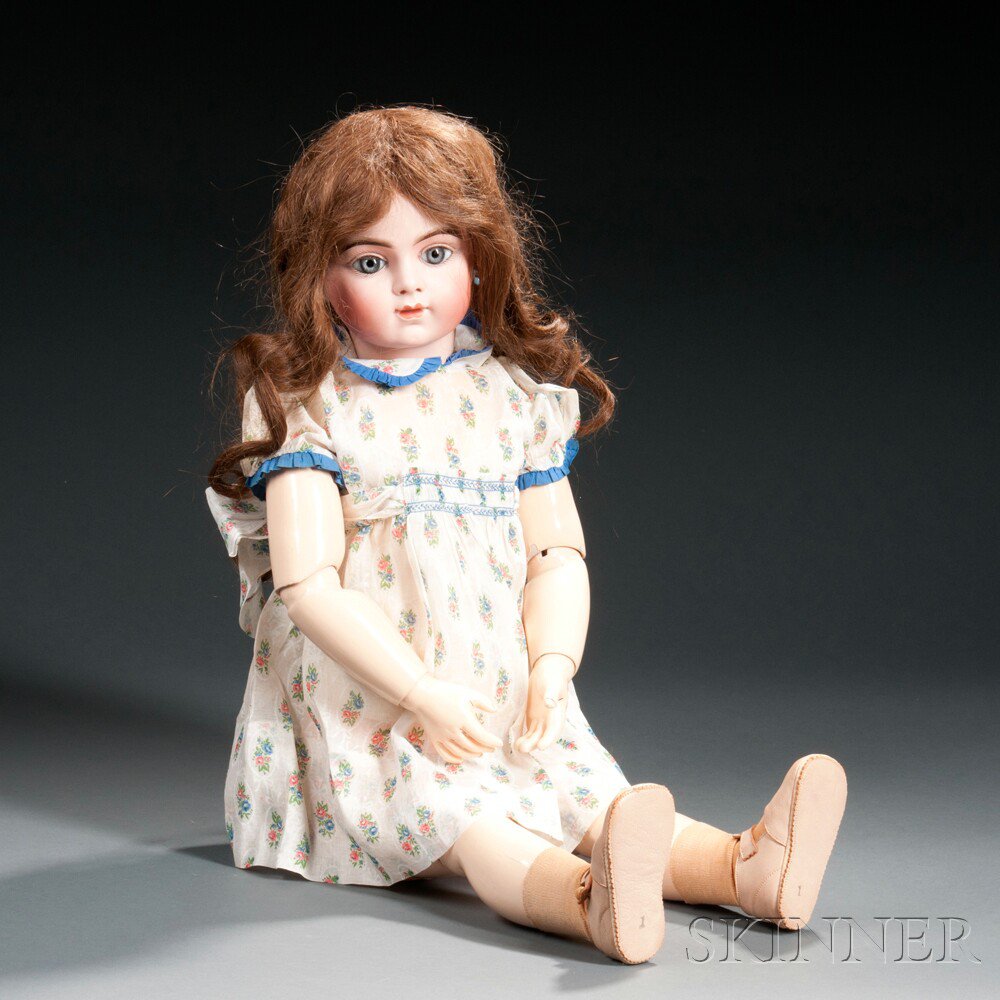 Appraisal: Bru Jne R French Bisque Socket Head Doll impressed BRU