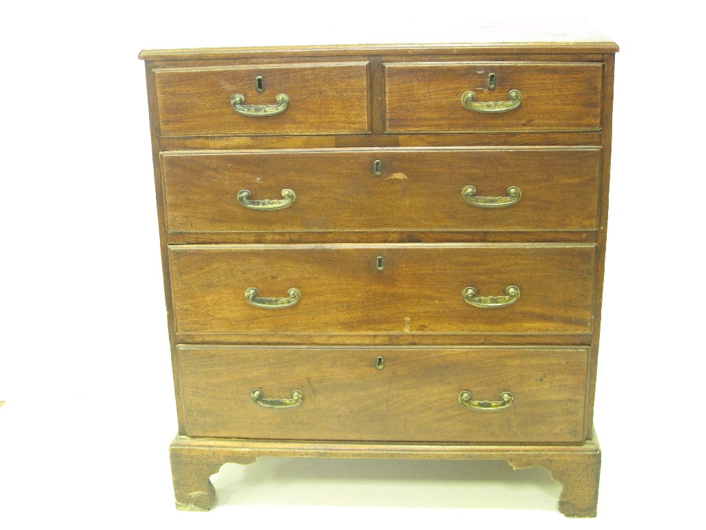 Appraisal: An early th Century mahogany Chest of two short and