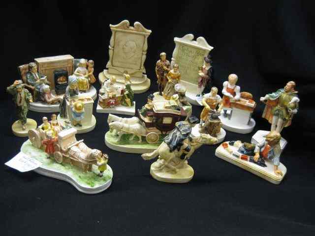 Appraisal: Collection of Sebastian Miniature Figurines all signed excellent