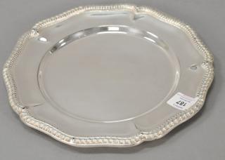 Appraisal: Set of seventeen English silverplate George III style service plates