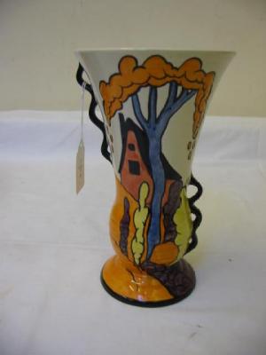 Appraisal: A LORNA BAILEY POTTERY CHETWYND VASE of flared form with