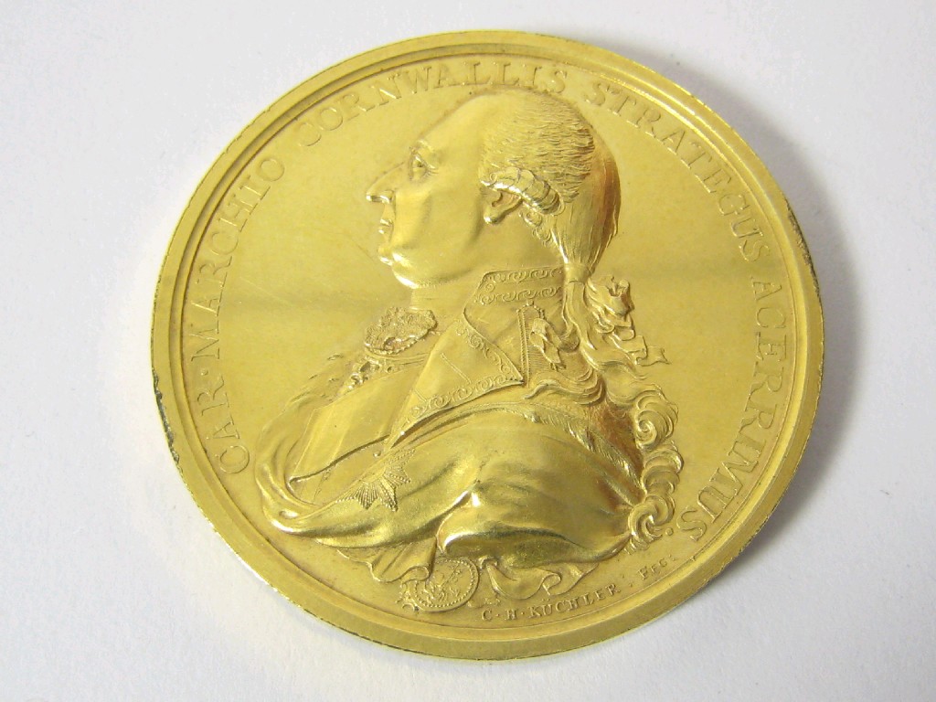 Appraisal: A George III Medallion by C H Kuchler inscribed Sultano