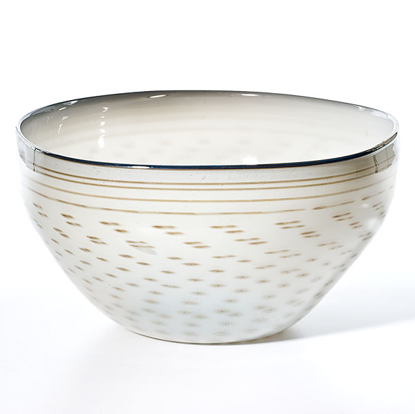 Appraisal: Dale Chihuly American b An early glass bowl having an