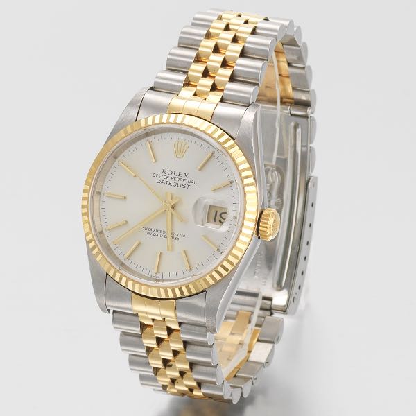 Appraisal: ROLEX K TWO-TONE MEN'S DATEJUST CA - mm will fit