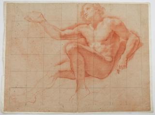 Appraisal: Attrib Baldassare Franceschini John the Baptist Italian Old Master drawing