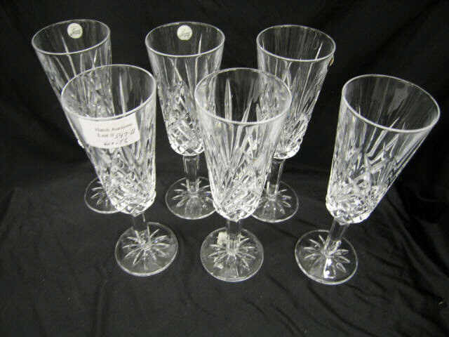 Appraisal: Set of Durand Cut Crystal fluted champagnes