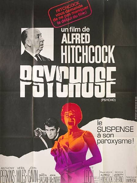 Appraisal: Psycho Psychose Paramount R- s French poster condition A- x