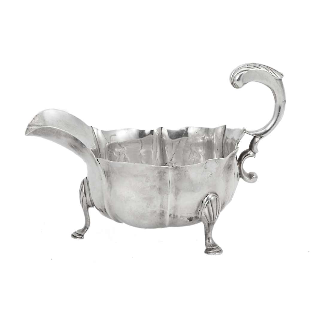 Appraisal: George II Silver Sauceboat Possible Gabriel Sleath London circa -