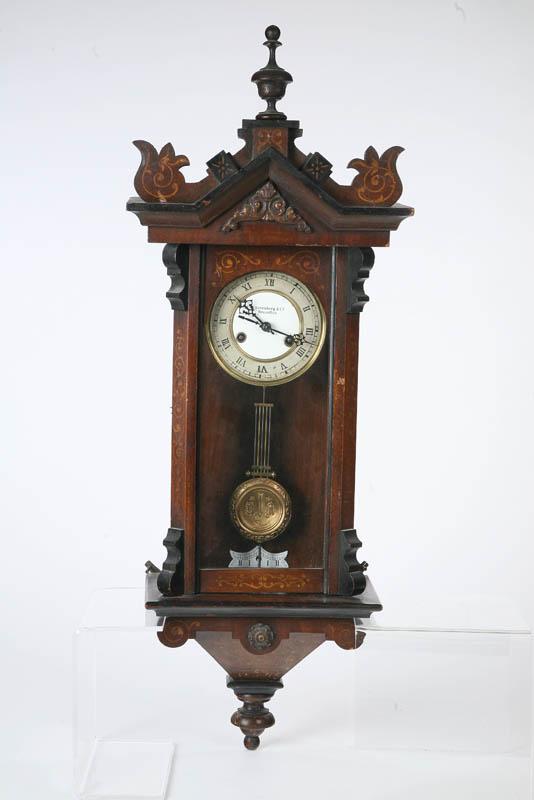 Appraisal: GERMAN REGULATOR WALL CLOCK Brass movement in a walnut case