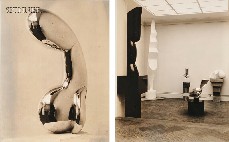 Appraisal: Soichi Sunami Japanese American - Two Brancusi Exhibition Installation Images