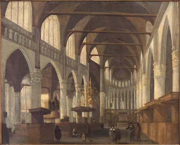 Appraisal: ATTRIBUTED TO GERARD HOUCKGEEST - THE INTERIOR OF THE OUDE