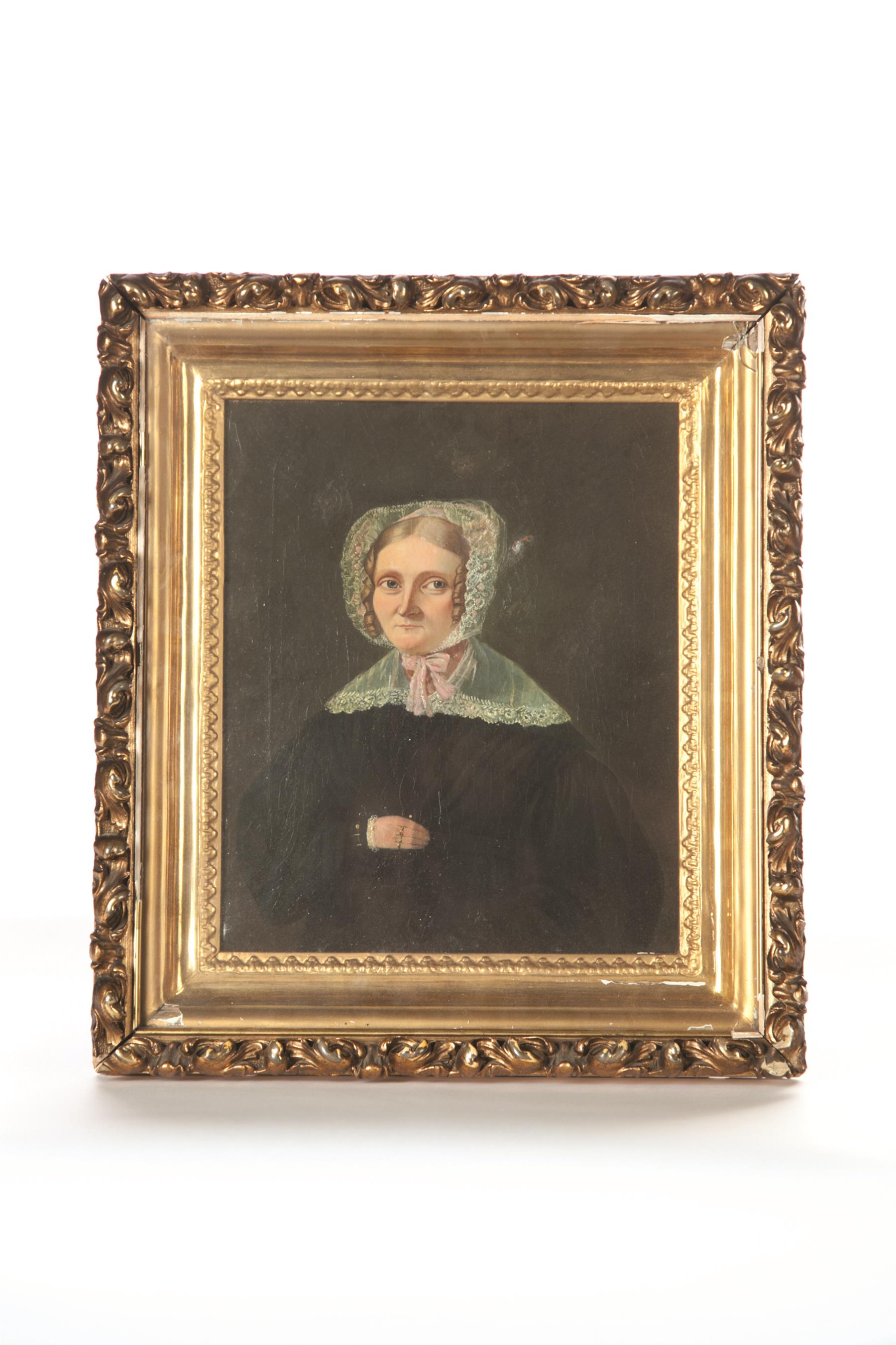 Appraisal: PORTRAIT OF A WOMAN AMERICAN SCHOOL ND QUARTER- TH CENTURY