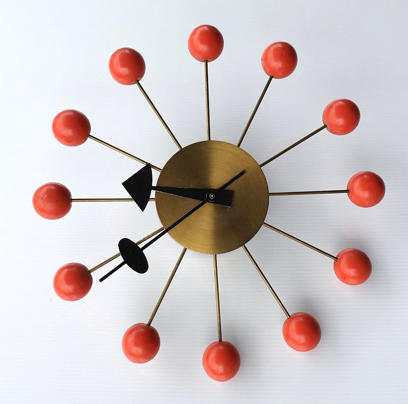 Appraisal: GEORGE NELSON HERMAN MILLER BALL CLOCK Designed by George Nelson