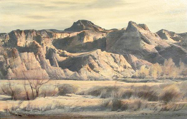 Appraisal: Paul Lauritz Norwegian American - Arizona Mountains signed 'Paul Lauritz'