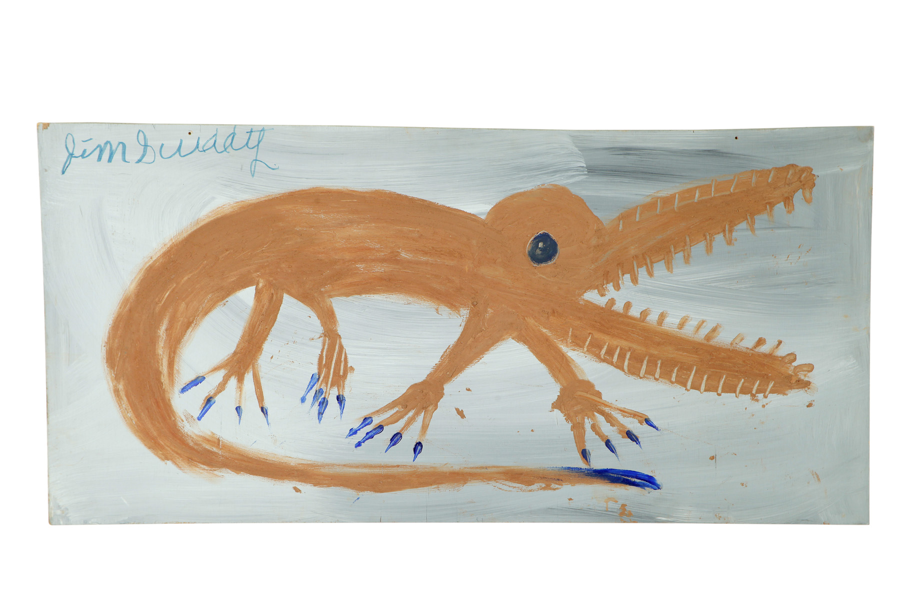 Appraisal: ALLIGATOR BY JIMMY LEE SUDDUTH ALABAMA - Mud and paint