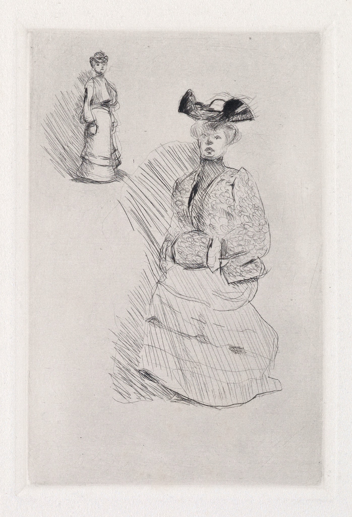 Appraisal: HENRI MATISSE Deux Femmes en costume de ville Drypoint circa