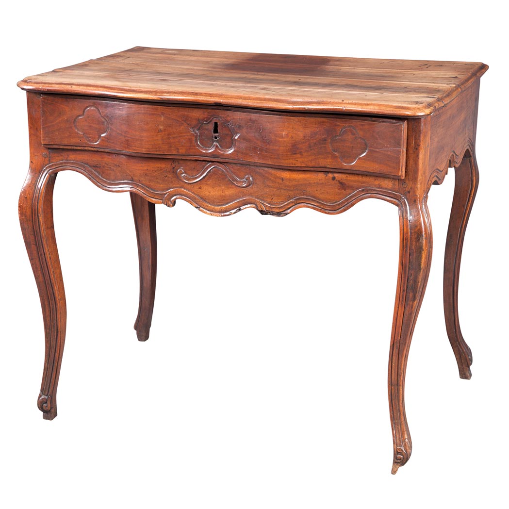 Appraisal: Provincial Louis XV Walnut Work Table th Century and later