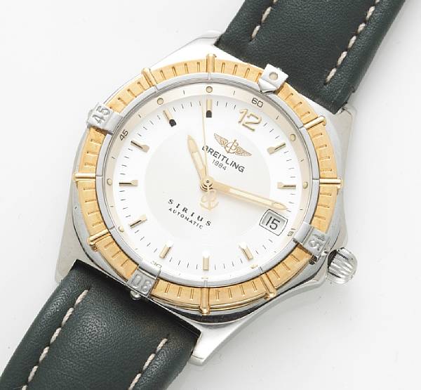 Appraisal: Breitling A stainless steel and gold plated self-winding calendar wristwatch