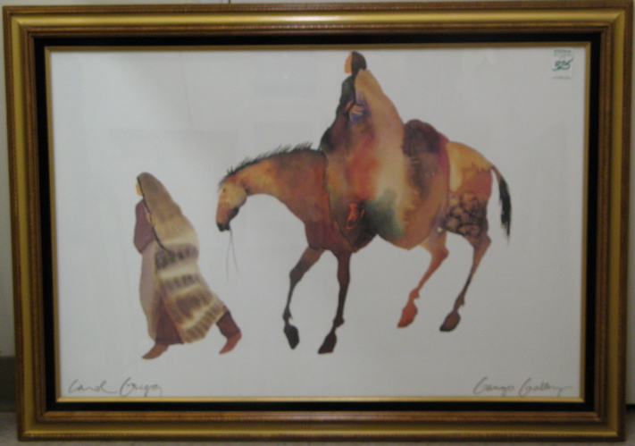 Appraisal: COLOR PRINT after the original water color by Carol Grigg