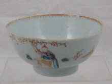 Appraisal: A late th century Chinese porcelain bowl with overglaze enamel