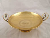 Appraisal: A silver gilt two handled tazza cm across London wt