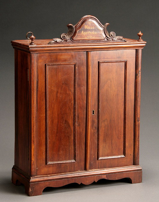 Appraisal: Continental Rosewood Hanging Medicine Cabinet Last Half th Century Having