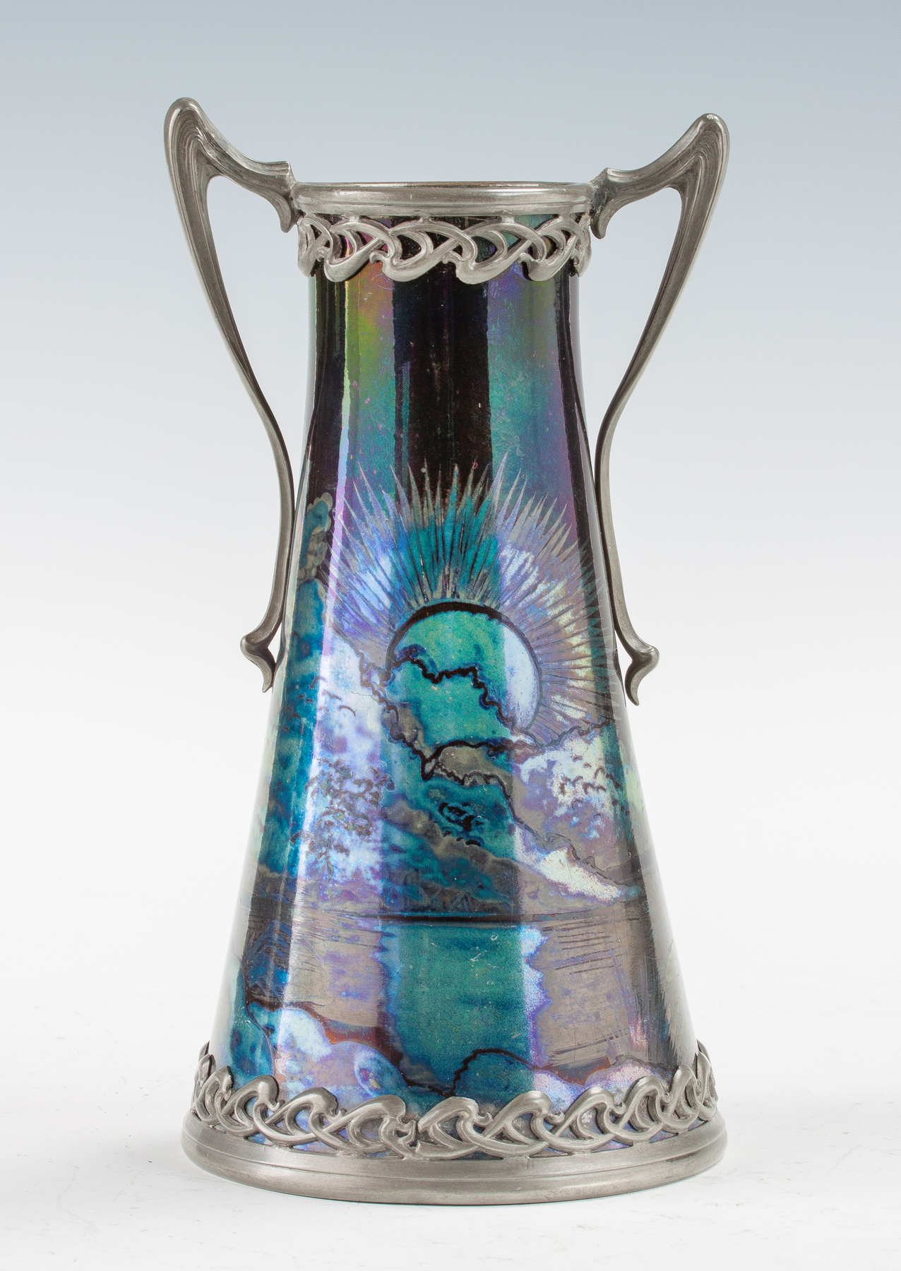 Appraisal: Ludwig R Schutz German Cobalt Glazed Vase Late th cent