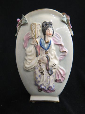 Appraisal: Corday Pottery Vase with oriental lady