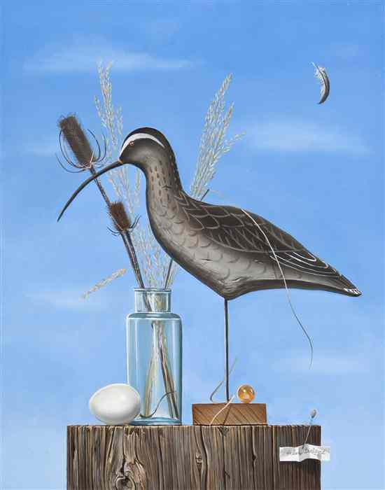 Appraisal: Helen Berland American - Curlew oil on canvas signed Helen