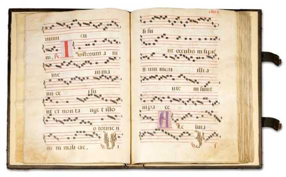 Appraisal: MANUSCRIPTS - Antiphonary with chorals Vellum ms prob Lower Germany