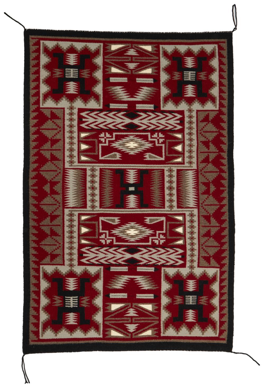 Appraisal: A Navajo Storm variant rug by Mary Begay Mid Late