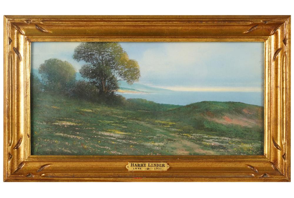 Appraisal: HARRY LINDER - PALOS VERDES PENNINSULA gouache signed lower left