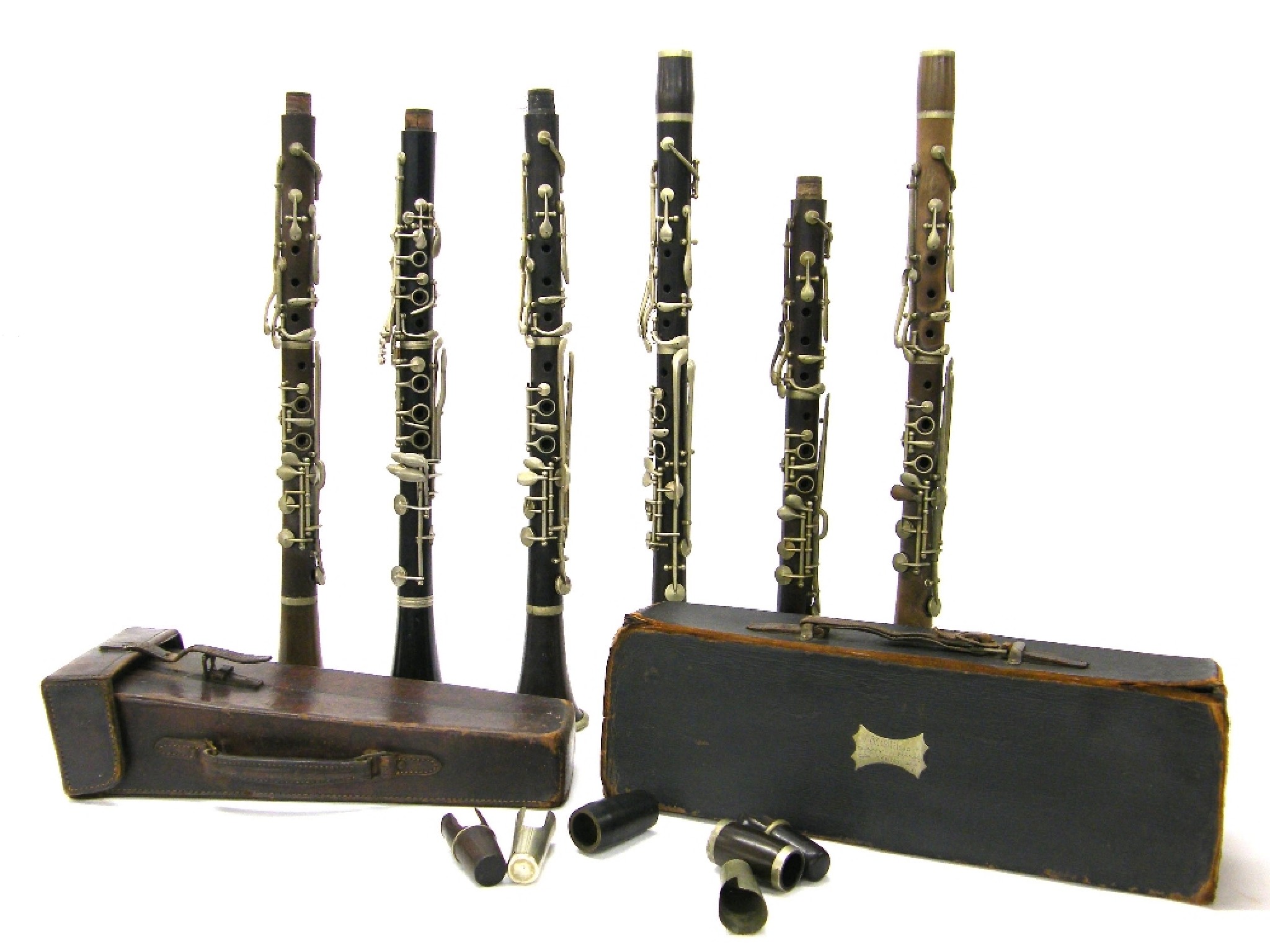 Appraisal: Rosewood and nickel mounted clarinet stamped Excelsior Class Hawkes Son