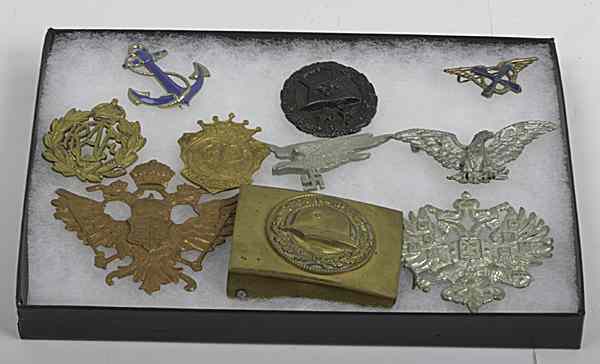 Appraisal: Assorted Military Medals and Pins Lot of Ten Lot includes