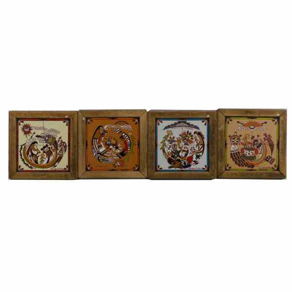 Appraisal: Jennifer Roche Hopi Seasons Tiles Jennifer Roche American th st